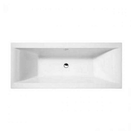 Cleargreen Double Ended Verde rectangular white bath with smooth acrylic surface and reinforced frame, 1800mm x 800mm