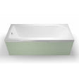 Cleargreen Single Ended Reuse rectangular white bath 1800mm x 750mm with recycled frame and Lucite Acrylic finish