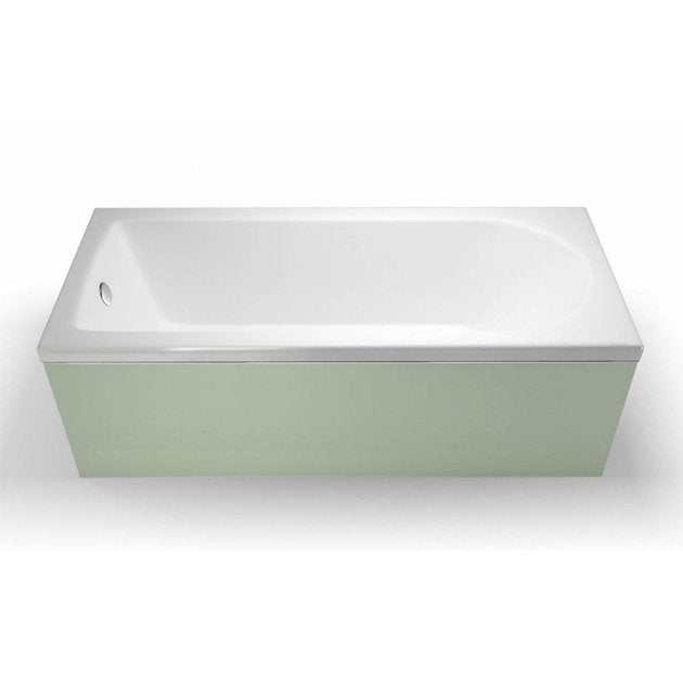 Cleargreen Single Ended Reuse rectangular white bath 1800mm x 750mm with recycled frame and Lucite Acrylic finish