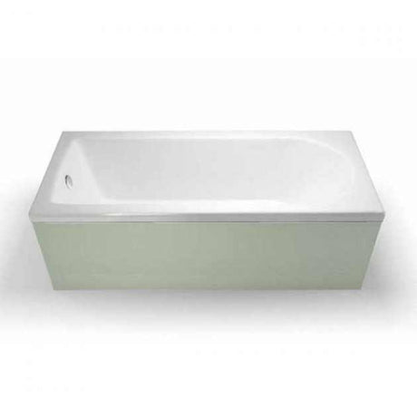 Cleargreen single ended reuse rectangular white bath 1700mm length x 800mm wide with gloss finish and reinforced steel frame