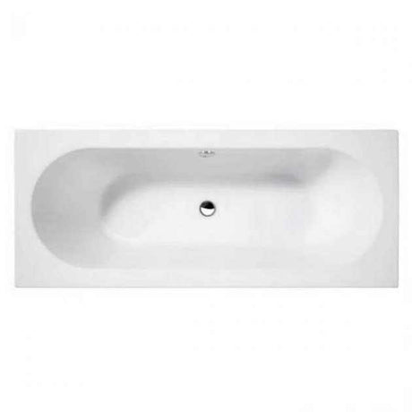 Cleargreen Double Ended Verde rectangular white acrylic bath 1800mm by 750mm with ergonomic design and glossy finish