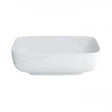Clearwater Clear Stone Duo freestanding white bathtub with rectangular shape and rounded corners