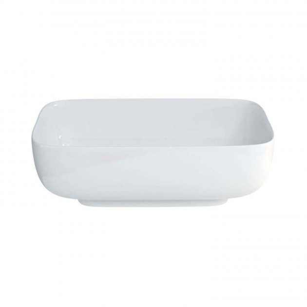 Clearwater Clear Stone Duo freestanding white bathtub with rectangular shape and rounded corners