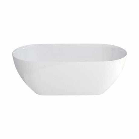 Clearwater Formoso matt white freestanding bath with smooth rounded corners and durable clear stone finish