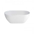 Clearwater Gloss White Formoso Grande Clear Stone freestanding bath with smooth sides and gloss finish