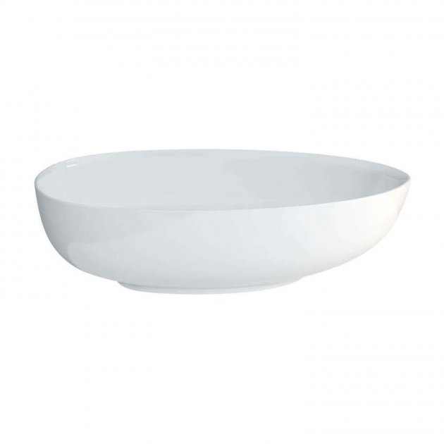 Clearwater Clear Stone teardrop petite freestanding white bath 1690mm length x 820mm wide