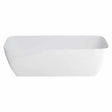 Clearwater Clear Stone Vinceza Grande white freestanding bath 1800mm x 800mm double-ended design