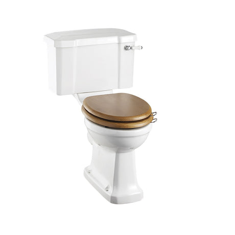 Burlington Close Coupled White WC Pan with Horizontal Outlet - P5