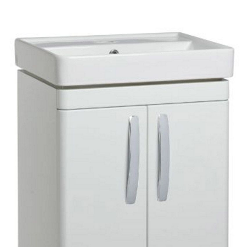 Tavistock Compass Ceramic White 500mm 1 Tap Hole Basin - CM500C