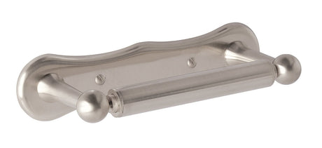 Launde Abbey Victrion Dog Bone Toilet Roll Holder with Back Plate - Brushed Nickel - TAP 'N' SHOWER