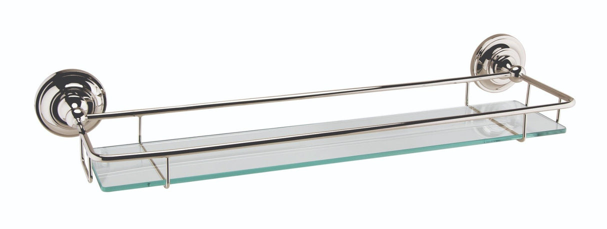 Launde Abbey Victrion Gallery Shelf - Nickel - TAP 'N' SHOWER