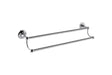 Launde Abbey Victrion Double Towel Rail - Chrome - TAP 'N' SHOWER