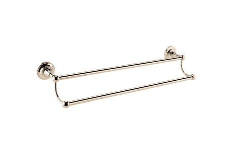Launde Abbey Victrion Double Towel Rail - Nickel - TAP 'N' SHOWER