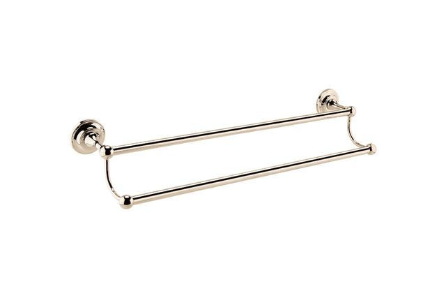 Launde Abbey Victrion Double Towel Rail - Nickel - TAP 'N' SHOWER