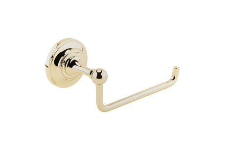 Launde Abbey Victrion Toilet Roll Holder - Brushed Gold
