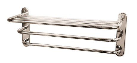 Launde Abbey Victrion 3 Tier Towel Rack - Nickel - TAP 'N' SHOWER