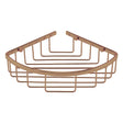 Launde Abbey Victrion Corner Shower Basket - Brushed Copper - TAP 'N' SHOWER