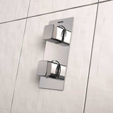 Bristan Cobalt Dual Control Thermostatic Recessed Valve Only - Chrome - COB SHCVO C