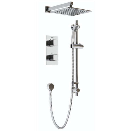 Bristan Cobalt Dual Concealed Fixed Head Mixer Shower with Shower Kit 