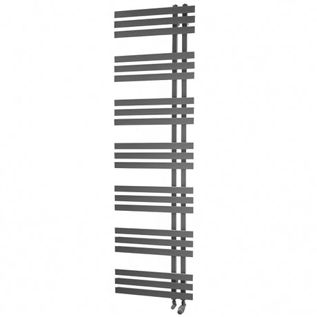 Towelrads Cobham Straight Heated Towel Rail 1800mm High x 500mm Wide - Anthracite - 120891