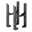 Scudo Column Radiator 3 Column Insertable Feet (pair) Raw Metal - COLFEET-3-RM