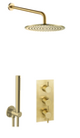 JTP Vos Shower Combination 2 Outlet - Brushed Brass - COM077