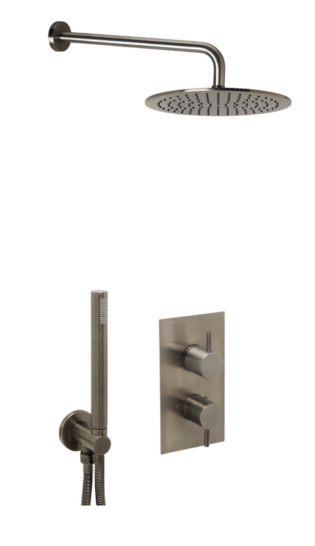 JTP Vos Shower Combination 2 outlet - Brushed Black - COM078