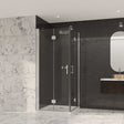 Coram 8mm Glass Premier chrome double bi-fold door shower enclosure 1000mm x 1000mm clear glass corner fit