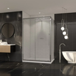 Coram Premier 8 Side Panel Clear Glass 900mm - Chrome - P8SP90CUC