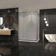 Coram Premier 8 Side Panel Clear Glass 1000mm - Chrome - P8SP10CUC