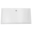 Coram Stone Resin 4 Upstand Shower Tray 1200mm x 760mm - White - YA1274WHI