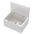 Launde Abbey Fireclay Sinks Fireclay Cleaner Sink with Grid 515mm x 535mm x 393mm - White