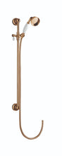 Launde Abbey Victrion Traditional Slide Rail Kit and Handset - Copper - TAP 'N' SHOWER
