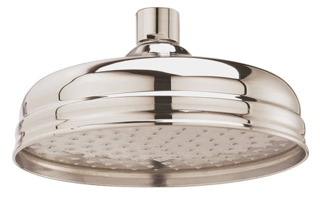Launde Abbey Victrion 8" Fixed Shower Head - Brushed Nickel - TAP 'N' SHOWER