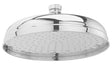 Launde Abbey Victrion 12" Fixed Shower Head - Brushed Chrome - TAP 'N' SHOWER