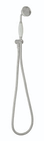 Launde Abbey Victrion Wall Mounted Handset Shower Set - Brushed Chrome - TAP 'N' SHOWER