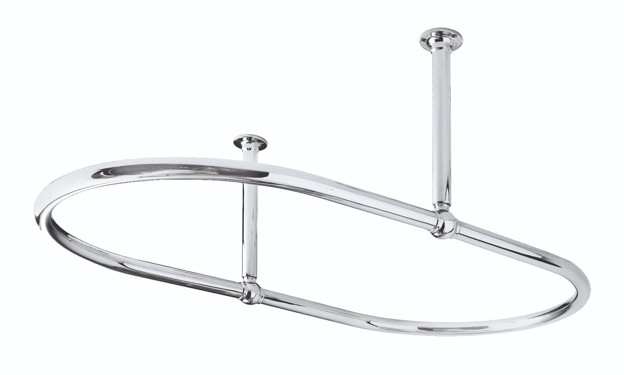 Launde Abbey Victrion Oval Shower Ring 1094mm x 685mm x 374mm - Chrome 