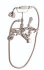 Launde Abbey Victrion Wall Mounted Crosshead Bath Shower Mixer - Nickel