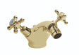 Launde Abbey Victrion Deck Mounted Crosshead Mono Bidet Mixer Tap - Gold - TAP 'N' SHOWER