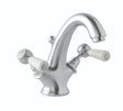 Launde Abbey Victrion Deck Mounted Lever Mono Basin Mixer Tap - Brushed Chrome