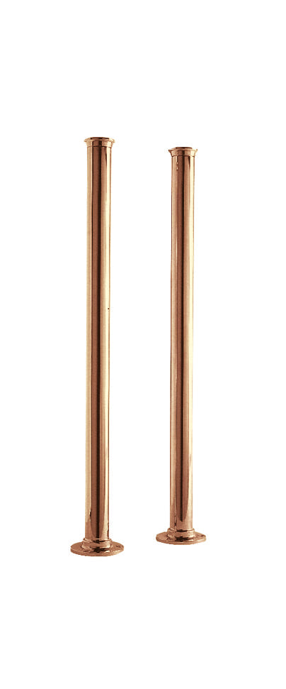 Launde Abbey Standpipes Traditional Cast Freestanding Bath Legs 660mm x 40mm - Copper 