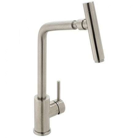 Vado Accent Mono Sink chrome deck-mounted kitchen mixer tap with single lever and solid brass construction