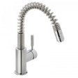 Vado Eli Mono Sink Mixer single lever deck mounted chrome kitchen tap with swivel and pull-out spout