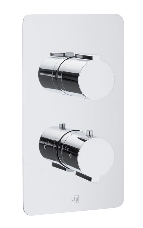 JTP Curve Thermostatic Concealed 3 Outlet Shower Valve - Chrome - 72681