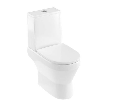 Britton Curve2 Rimless Open Back Close Coupled Pan and SC Seat - White Gloss - CUR2.004