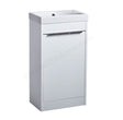 Tavistock Sequence Gloss White 450mm 1 Door Basin Vanity Unit ONLY - SQ450FW