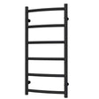 Radox Lacuna black pearl designer heated towel rail 975mm high by 500mm wide for modern bathrooms