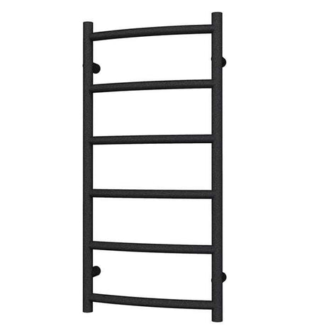 Radox Lacuna black pearl designer heated towel rail 975mm high by 500mm wide for modern bathrooms