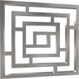 Radox Maze 690mm stainless steel square heated towel rail with modern geometric design