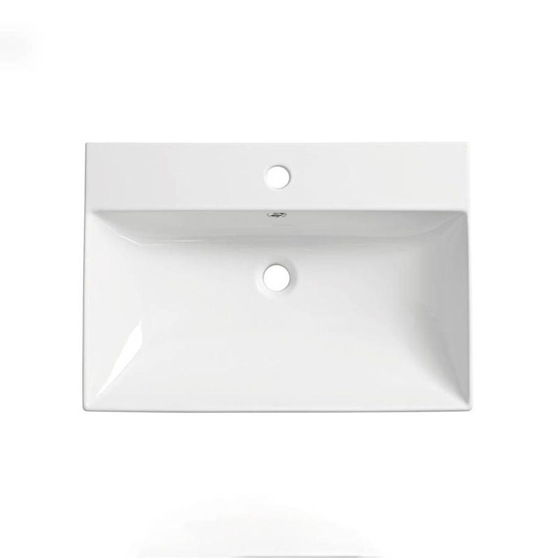 Tavistock Cadence 1 Tap Hole White 600mm Ceramic Basin - DC12012
